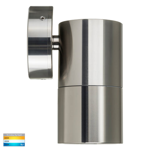 Single Fixed Wall Pillar Light Titanium Aluminium - HV1185T
