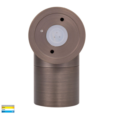 Single Fixed Wall Pillar Light Antique Brass - HV1195T