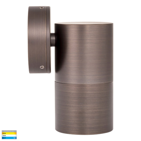 Single Fixed Wall Pillar Light Antique Brass - HV1197MR16T