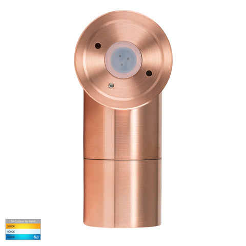 Single Adjustable Wall Pillar Light Solid Copper - HV1217GU10T