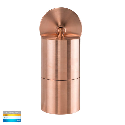 Single Adjustable Wall Pillar Light Solid Copper - HV1217MR16T