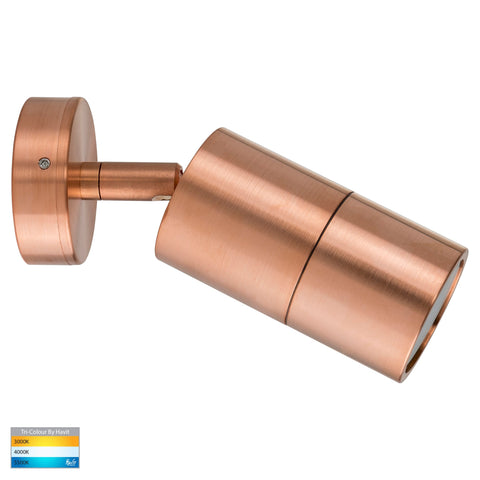 Single Adjustable Wall Pillar Light Solid Copper - HV1215T