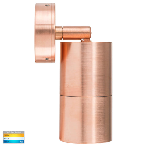 Single Adjustable Wall Pillar Light Solid Copper - HV1217MR16T