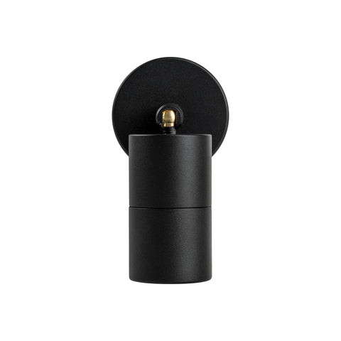 Mini Tivah Aluminium Black Single Adjustable Wall Pillar Lights - HV1227MR11NW