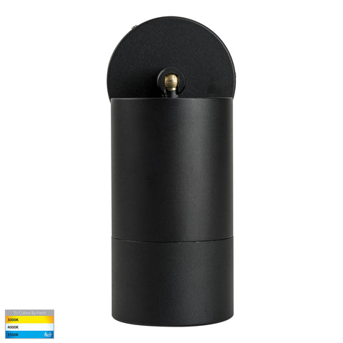 Maxi Tivah Aluminium Black TRI Colour Single Adjustable Wall Pillar Lights - HV1228T