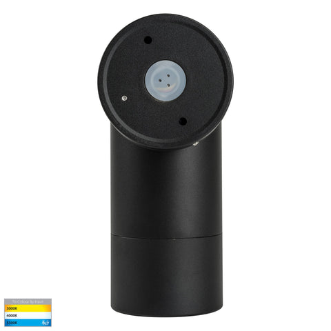 Maxi Tivah Aluminium Black TRI Colour Single Adjustable Wall Pillar Lights - HV1228T