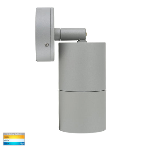 Single Adjustable Wall Pillar Light Silver - HV1245T