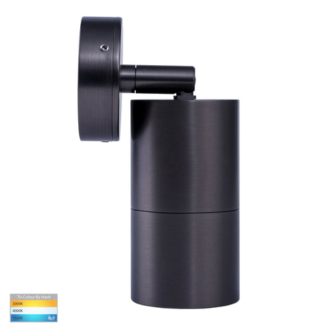Tivah Solid Brass Graphite Coloured TRI Colour Single Adjustable Wall Pillar Lights - HV1275T