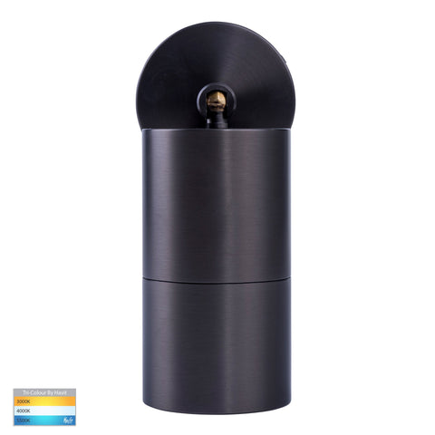 Tivah Solid Brass Graphite Coloured TRI Colour Single Adjustable Wall Pillar Lights - HV1275T