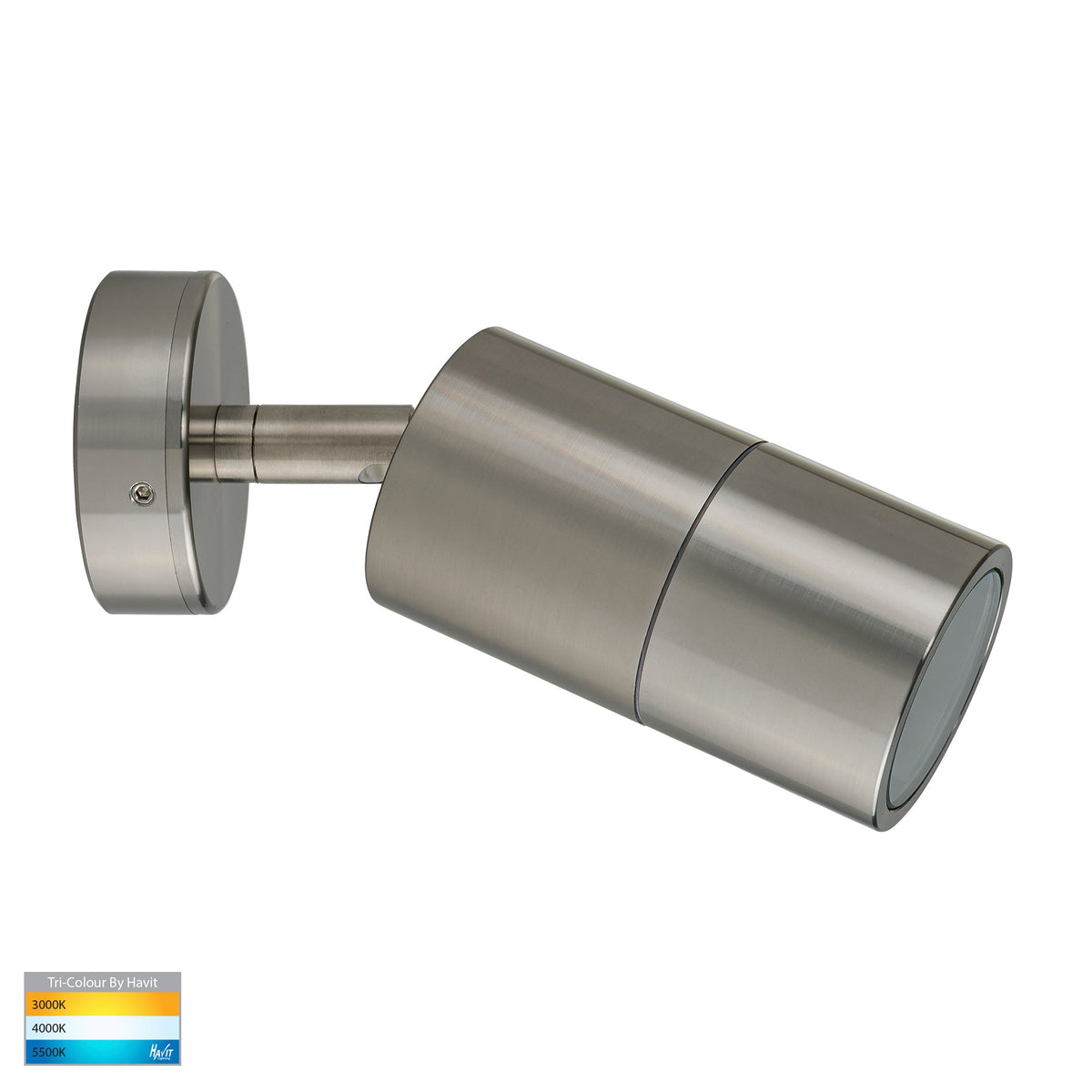Single Adjustable Wall Pillar Light Titanium Aluminium - HV1285T
