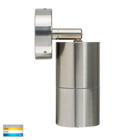 Single Adjustable Wall Pillar Light Titanium Aluminium - HV1287GU10T