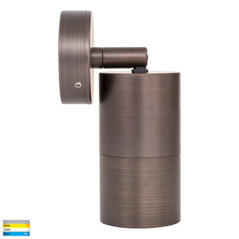 Single Adjustable Wall Pillar Light Antique Brass - HV1297GU10T
