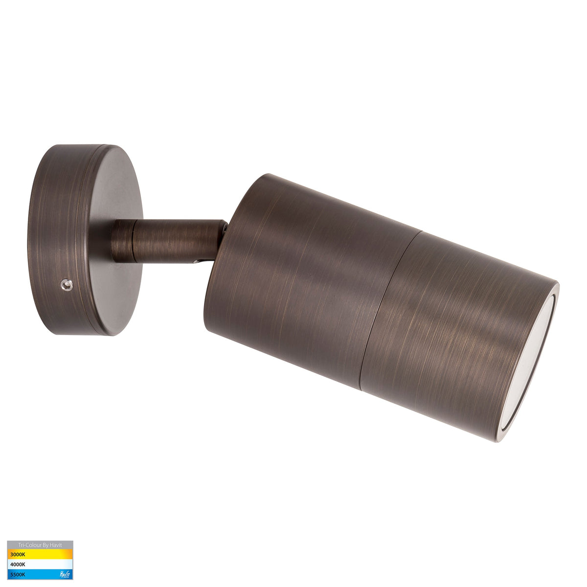 Single Adjustable Wall Pillar Light Antique Brass - HV1295T