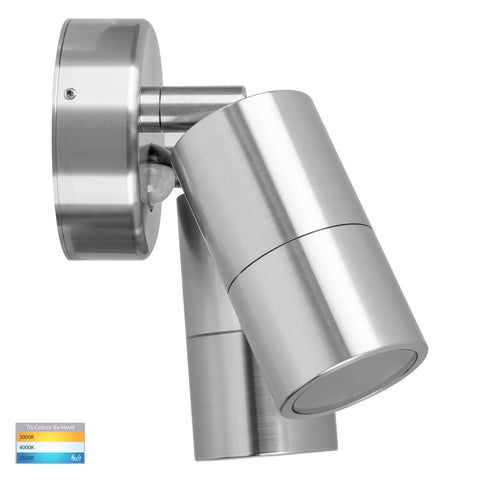 Double Adjustable Wall Pillar Light 316 Stainless Steel - HV1305T