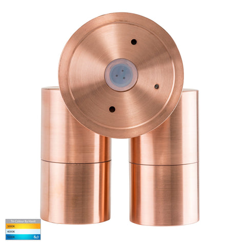 Double Adjustable Wall Pillar Light Solid Copper - HV1317GU10T