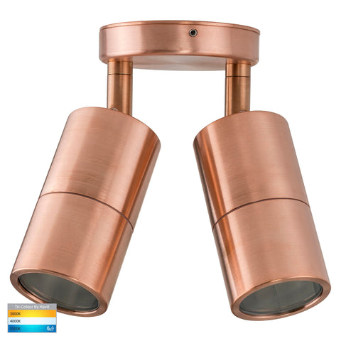 Double Adjustable Wall Pillar Light Solid Copper - HV1315T