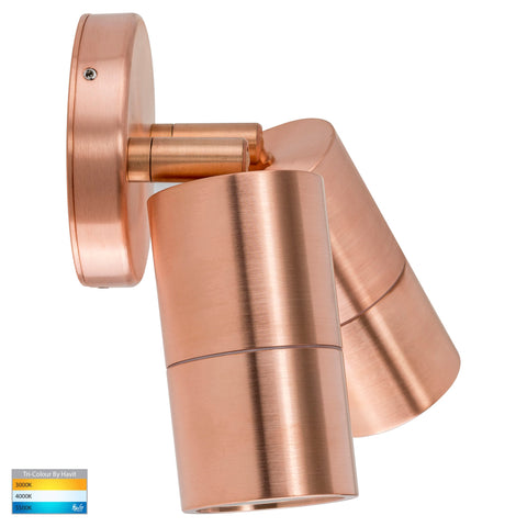 Double Adjustable Wall Pillar Light Solid Copper - HV1317MR16T
