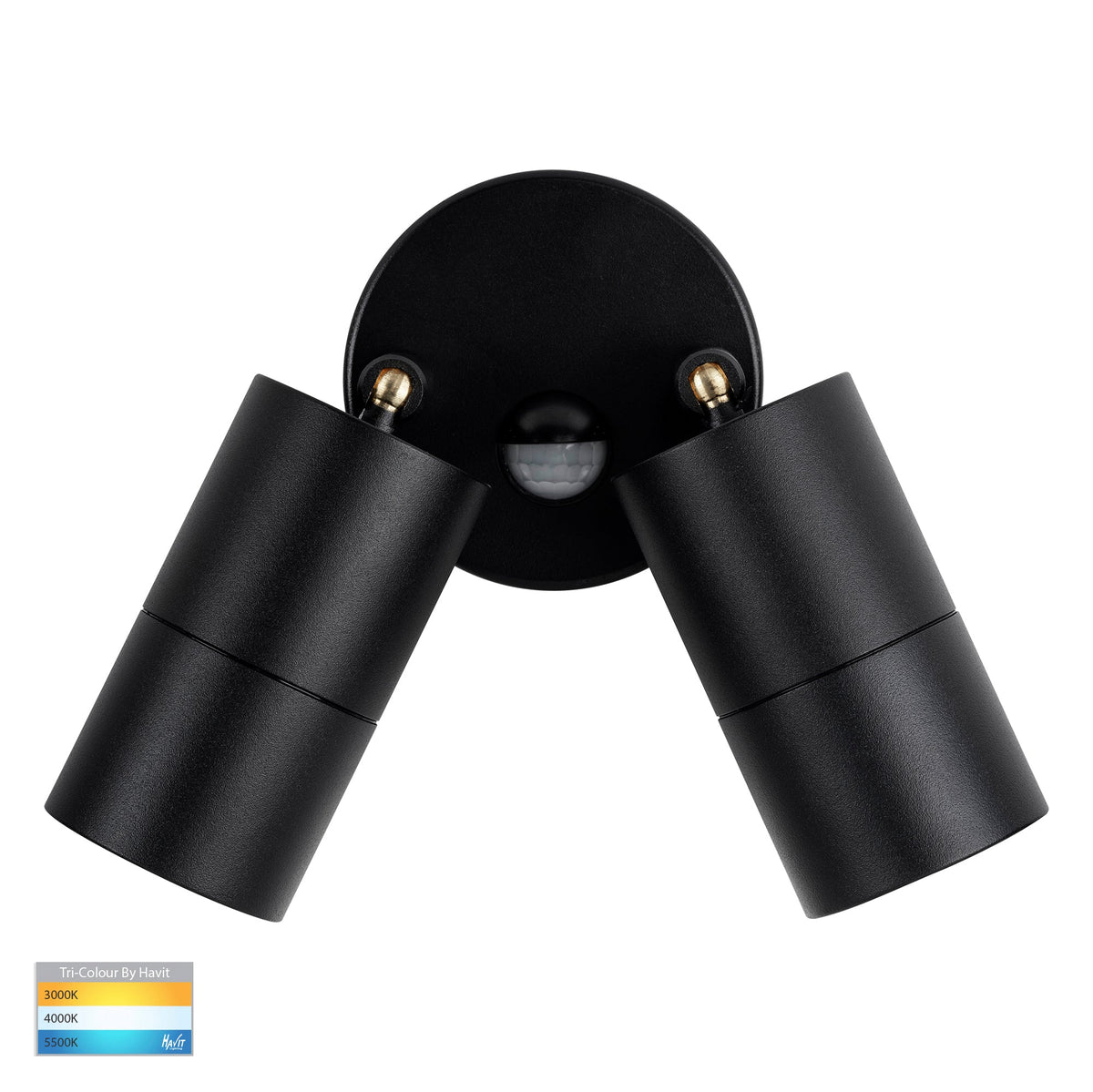 Double Adjustable Wall Pillar Light Black - HV1325T