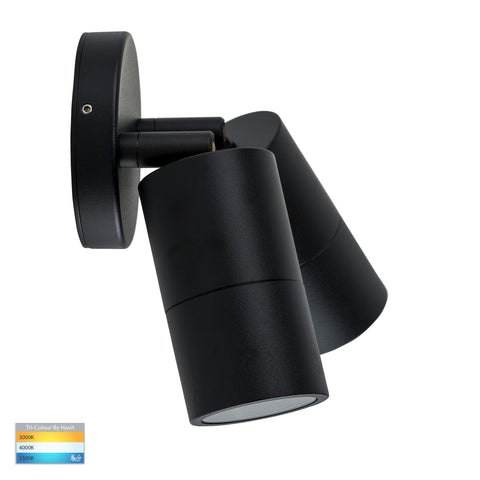 Double Adjustable Wall Pillar Light Black - HV1327GU10T