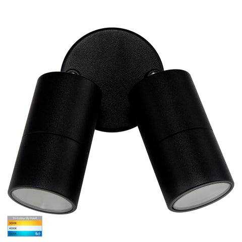 Double Adjustable Wall Pillar Light Black - HV1327GU10T