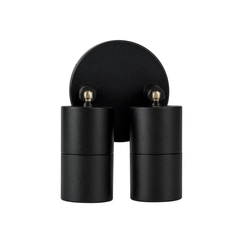 Mini Tivah Aluminium Black Double Adjustable Wall Pillar Lights - HV1327MR11NW