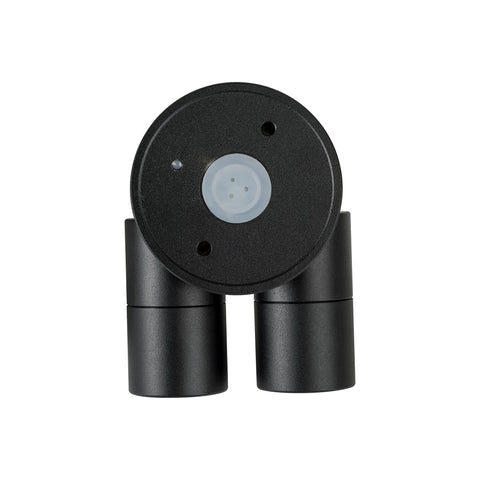 Mini Tivah Aluminium Black Double Adjustable Wall Pillar Lights - HV1327MR11NW