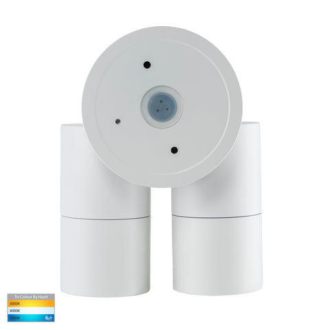 Double Adjustable Wall Pillar Light White - HV1337GU10T