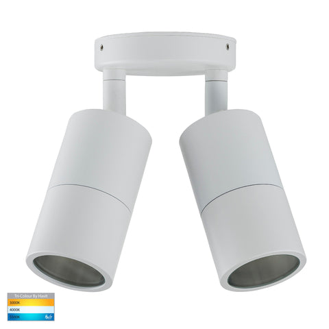Double Adjustable Wall Pillar Light White - HV1337MR16T