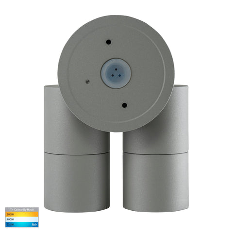Double Adjustable Wall Pillar Light Silver - HV1347MR16T