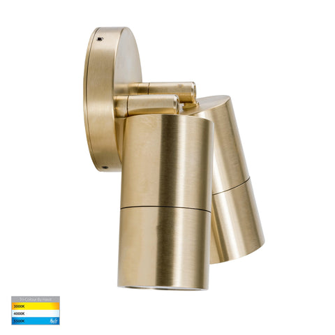Tivah Solid Brass TRI Colour Double Adjustable Wall Pillar Lights - HV1357MR16T