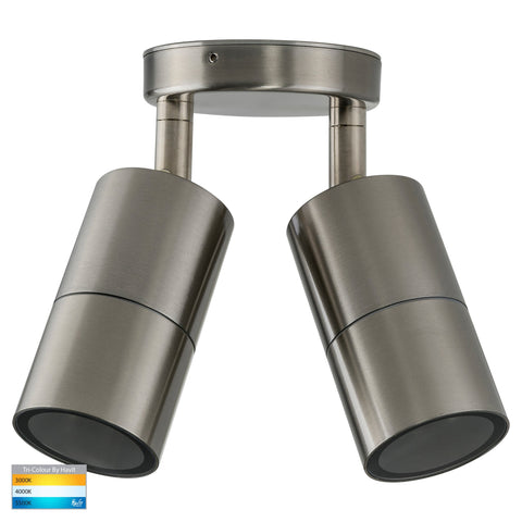 Double Adjustable Wall Pillar Light Stainless Steel - HV1372T
