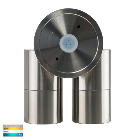 Double Adjustable Wall Pillar Light Titanium Aluminium - HV1385T