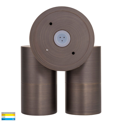 Double Adjustable Wall Pillar Light Antique Brass - HV1395T