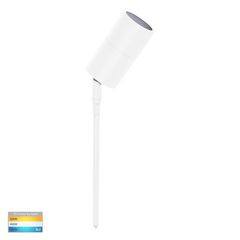 Tivah Black TRI Colour LED Garden Spike Light - HV1427T-BLK
