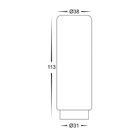 Replacement Glass Top to Suit Vidro Spike Lights - HV1437-TOP