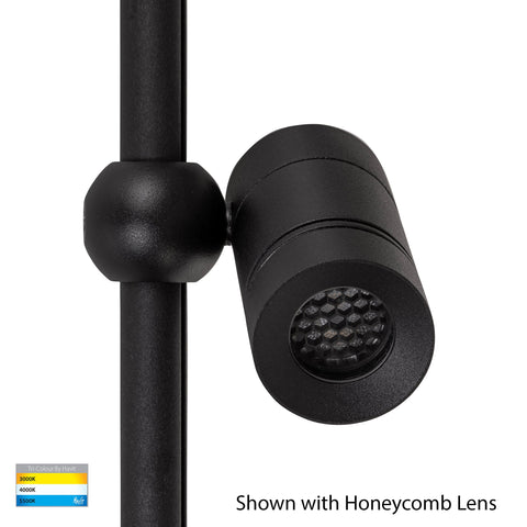 Lille Black 1500mm TRI Colour LED Garden Spot Light - HV1441T-1-BLK