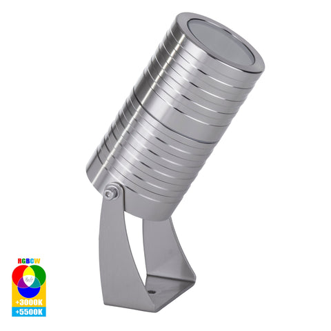 Nova 316 Stainless Steel RGBCW 7w LED Garden Spike Light - HV1462RGBCW-SS316