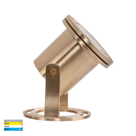 Onder Solid Brass TRI Colour LED Pond Light - HV1491T-BR