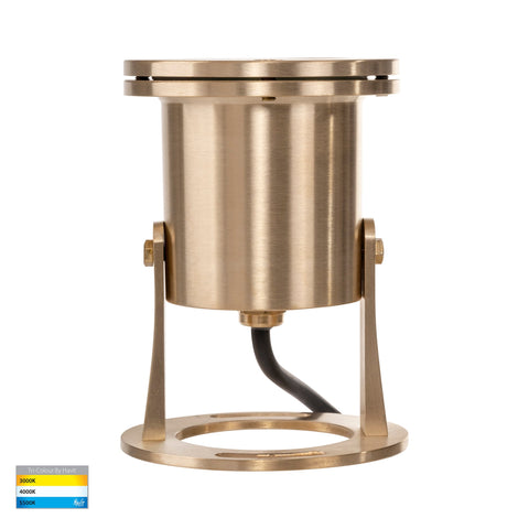 Onder Solid Brass TRI Colour LED Pond Light - HV1491T-BR