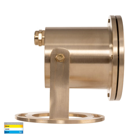 Onder Solid Brass TRI Colour LED Pond Light - HV1491T-BR
