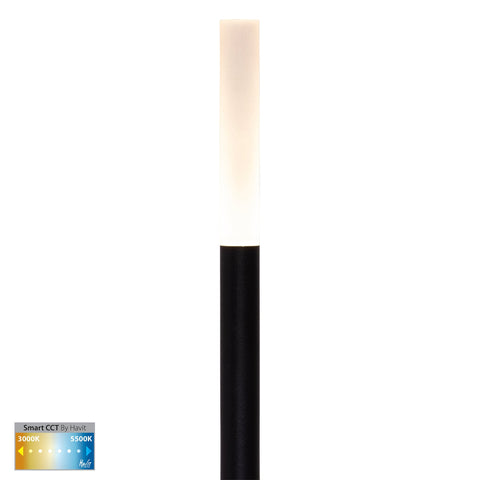 Drique Aluminium Black CCT 5 Light LED Bollard Spike Light Kit - HV1514CCT-BLK-KIT