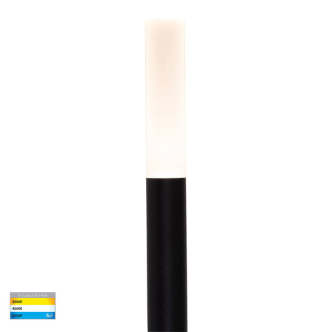 Drique Aluminium Black LED Bollard Spike Light - HV1515T-BLK-24V