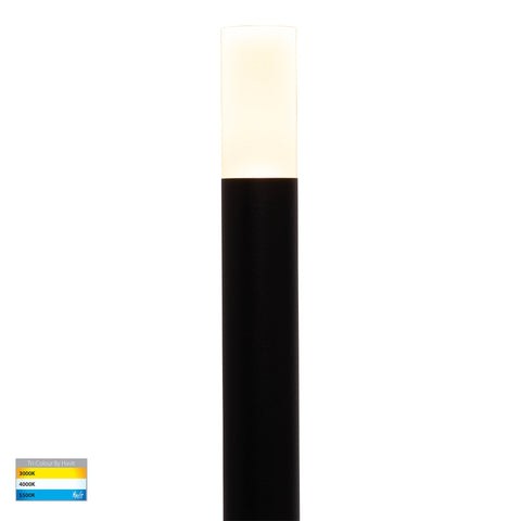 Drique Aluminium Black LED Bollard Spike Light - HV1515T-BLK-24V