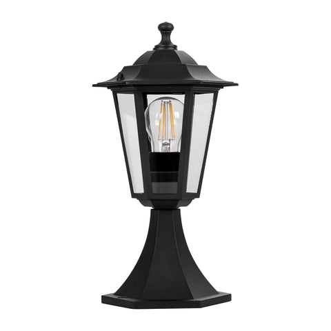 Fibra Aluminium Black 6 Panel Pillar Light - HV1652W-BLK