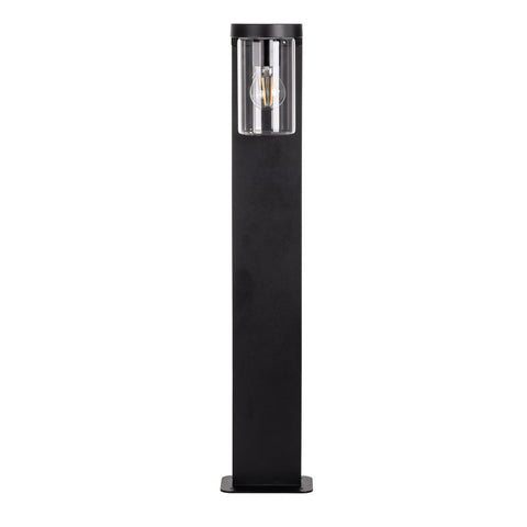 Angela Aluminium Black LED Bollard Light - HV1692W-BLK