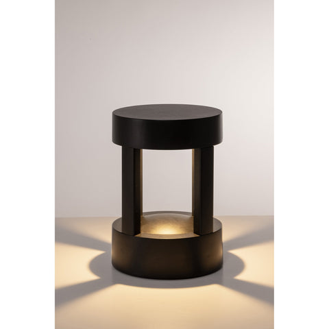 Pelare Black LED Pillar Light - HV1699T-BLK-240V-RND