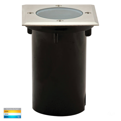 HV1706T - Metro Square 316 Stainless Steel TRI Colour Inground Lights - HV1706T