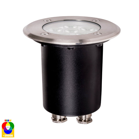 Metro Round 316 Stainless Steel RGBW Inground Lights - HV1801RGBW