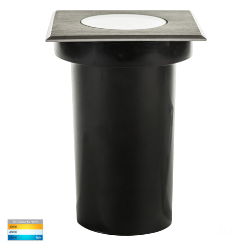 Luta 316 Stainless Steel TRI Colour Adjustable Inground Light - HV1825T-SQ