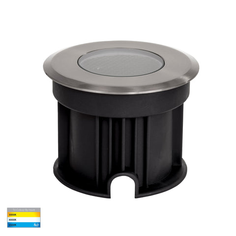 Split 316 Stainless Steel TRI Colour 3w LED Inground Light - HV1841T-240V
